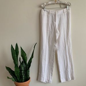 VTG Dolce & Gabbana White Linen Trousers